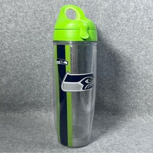 Tervis Seattle Seahawks 24oz Water Bottle‎ Tumbler NFL Flip Lid with Loop